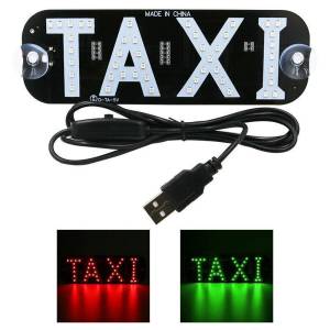 USB LED 12V TAXI Znak