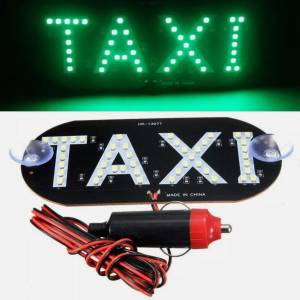 USB LED 12V TAXI Znak