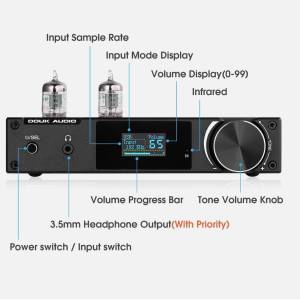 Vakumsko Predpojačalo DAC ESS9028Q2M USB OPT COAX Bluetooth