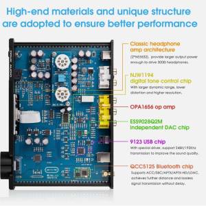 Vakumsko Predpojačalo DAC ESS9028Q2M USB OPT COAX Bluetooth