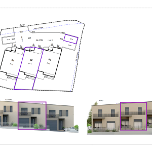 Projekt Perjavica - Stanovi s vrtom / Kuće u nizu