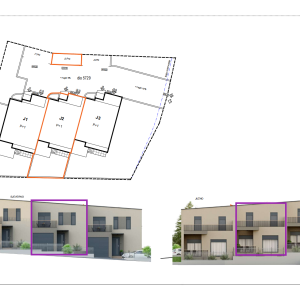 Projekt Perjavica - Stanovi s vrtom / Kuće u nizu
