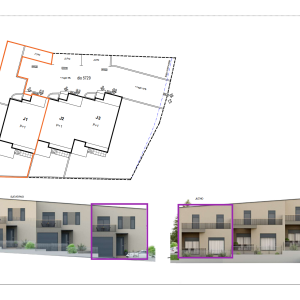 Projekt Perjavica - Stanovi s vrtom / Kuće u nizu