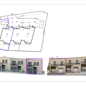Projekt Perjavica - Stanovi s vrtom / Kuće u nizu
