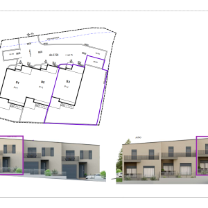 Projekt Perjavica - Stanovi s vrtom / Kuće u nizu