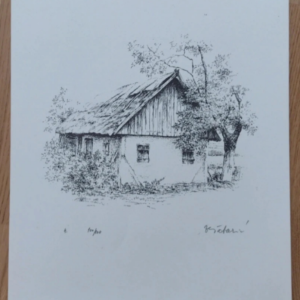 Slike original grafikaaZdravka Šabarića, izrađenu 1983. godine
