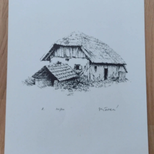 Slike original grafikaaZdravka Šabarića, izrađenu 1983. godine