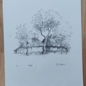 Slike original grafikaaZdravka Šabarića, izrađenu 1983. godine