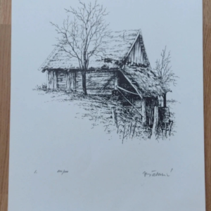Slike original grafikaaZdravka Šabarića, izrađenu 1983. godine