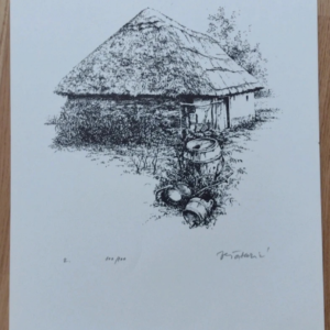 Slike original grafikaaZdravka Šabarića, izrađenu 1983. godine