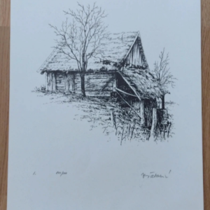 Slike original grafikaaZdravka Šabarića, izrađenu 1983. godine