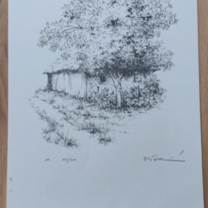 Slike original grafikaaZdravka Šabarića, izrađenu 1983. godine