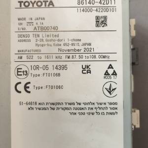 Toyota JBL OEM Navigation Head Unit 86140-42D11 Denso Ten 2021 RAV4