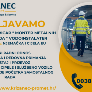 ZAPOŠLJAVAMO djelatnike za rad po cijeloj EU
