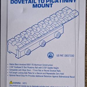 Adapter baze 11mm na Picatinny / Weaver