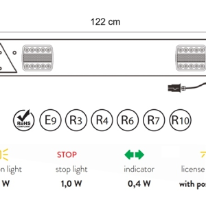 KOMPLET LED SVJETLA ZA PRIKOLICE 12/24V
