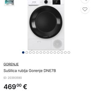 SUŠILICA RUBLJA "GORENJE" + postolje za sušlicu - PRODAJA RIJEKA