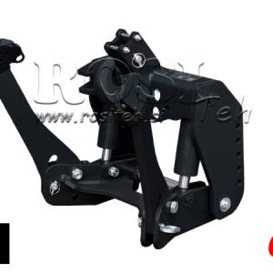 UNIVERZALNI KIT PREDNJA ČELNA HIDRAULIKA 2KAT ZA TRAKTOR 1500kg CRNA (