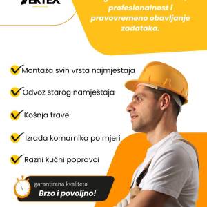 Usluge montaže namještaja i komarnika