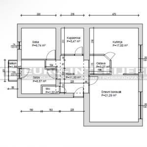 Zagreb Brozova ul. trosoban stan ukupne površine 78 m² + PM