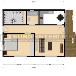 Zagreb, Pantovčak, dvosoban stan, 60 m² + balkon