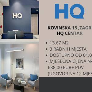 Zakup poslovnog prostora - Zagreb - Jankomir - 2 radna mjesta