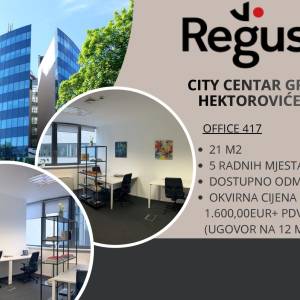 ZAKUP UREDA - ZAGREB, GRAND CENTAR Hektorovićeva