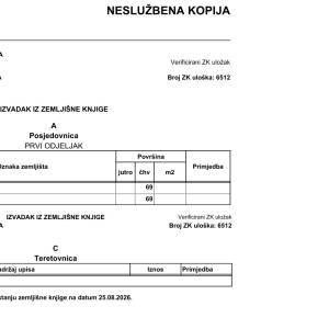 Građevinsko zemljište Dramalj, 696m2, pogled na more - kuća 2 stana