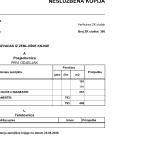 Građevinsko zemljište Dramalj, 696m2, pogled na more - kuća 2 stana